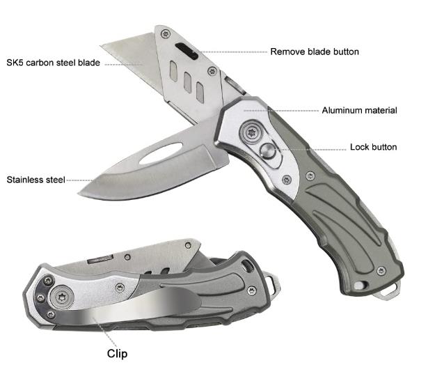 Heavy-Duty Folding Cutter Knife for Tough Jobs