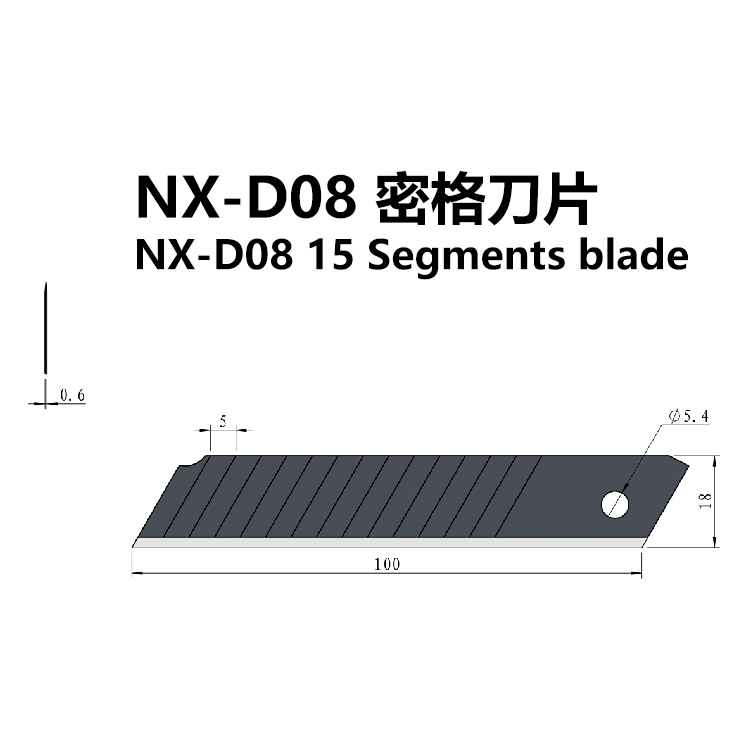 0.6mm 15 Segments Blade
