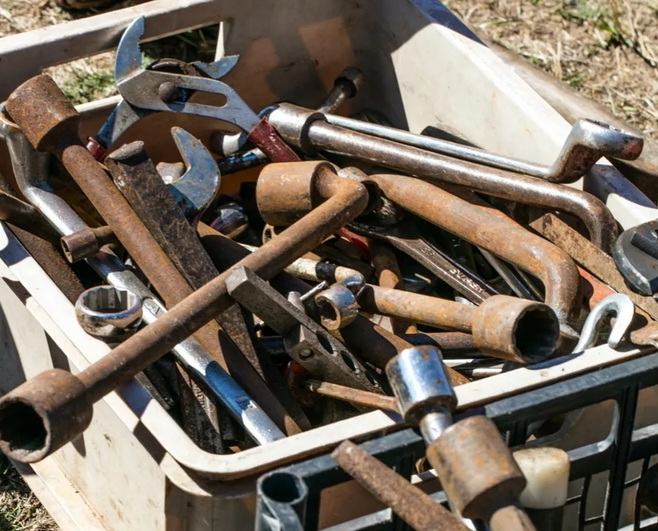 rust off hand tools