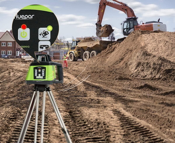 huepar rotary laser level with receiver