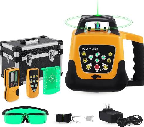 How To Use A Rotary Laser Level for Drainage (2)