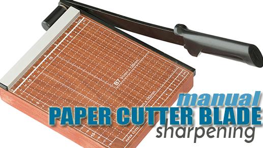 paper cutter knife sharpening 1