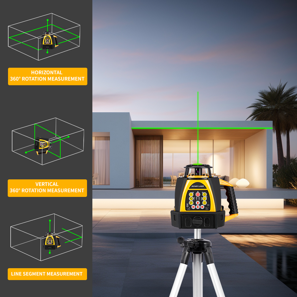 A sturdy tripod of rotary laser level