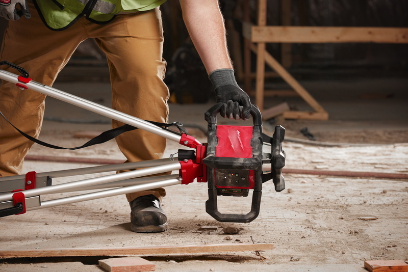 milwalkee green rotary laser level