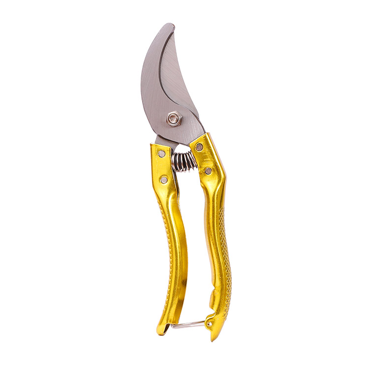 Garden Pruner with 65Mn Steel Blade And Electroplated Handle