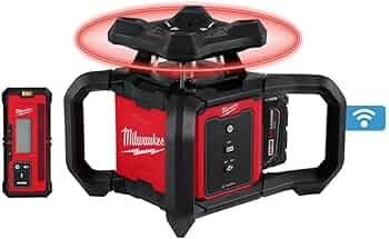 milwaukee rotary red laser level kit_2