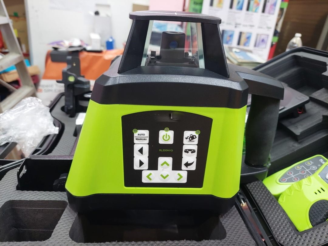 huepar self leveling rotary laser level green