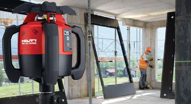 Use A Rotary Laser Level Indoors 1