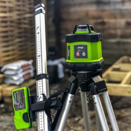 How do you use a rotary laser level