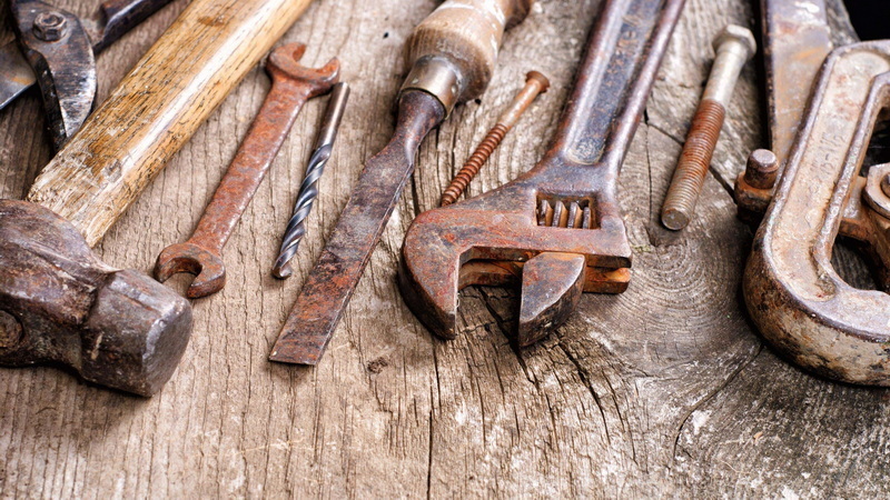 rust off hand tools