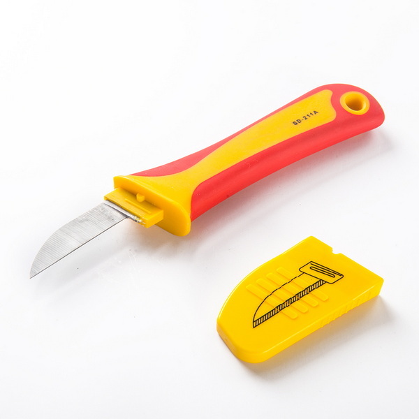 yellow cable insulation cutter knife