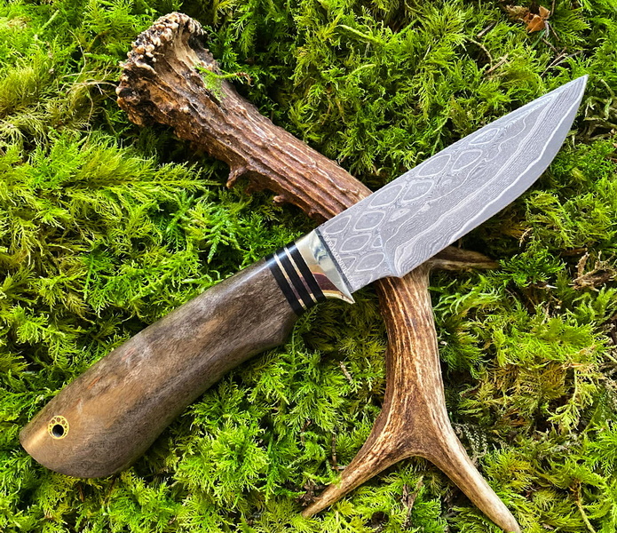 damascus steel with hand tools