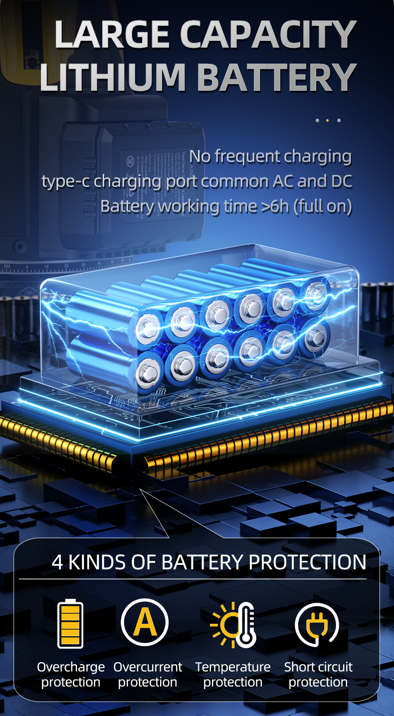 laser capacity lithium battery
