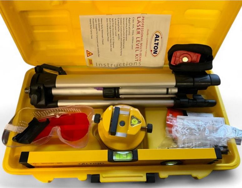 alton professional multi-beam & rotary laser level kit