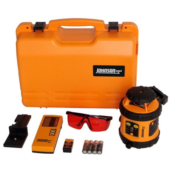 johnson rotary yellow laser level kit_1