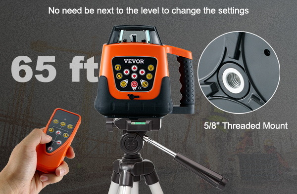 vevor rotary laser level instructions