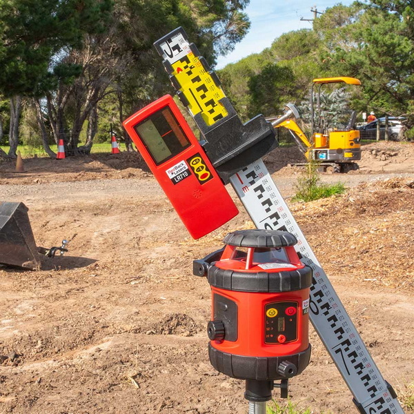rotary laser level for outdoor use
