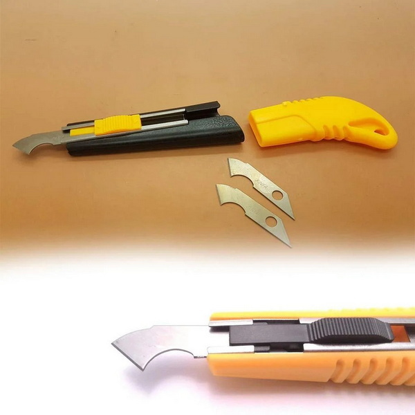 yellow plastic sheet cutter knife_2