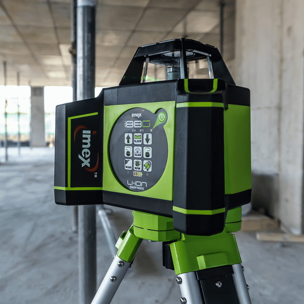 bosch 1000-ft beam self-leveling rotary laser level with plumb points