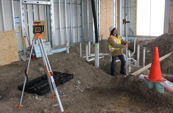 How To Use A Rotary Laser Level for Pole Barns