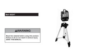 Use Pittsburgh Rotary Laser Level 1