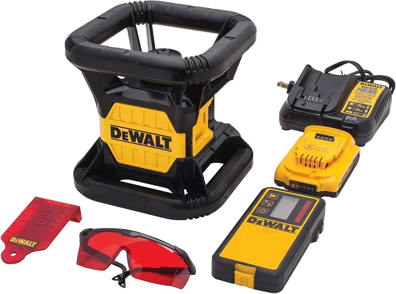 dewalt green rotary laser level