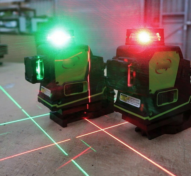 line vs rotary laser level for angle