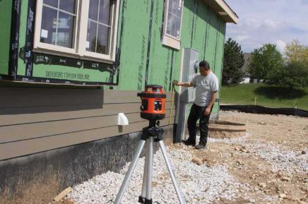How To Use A Rotary Laser Level for Pole Barns 1