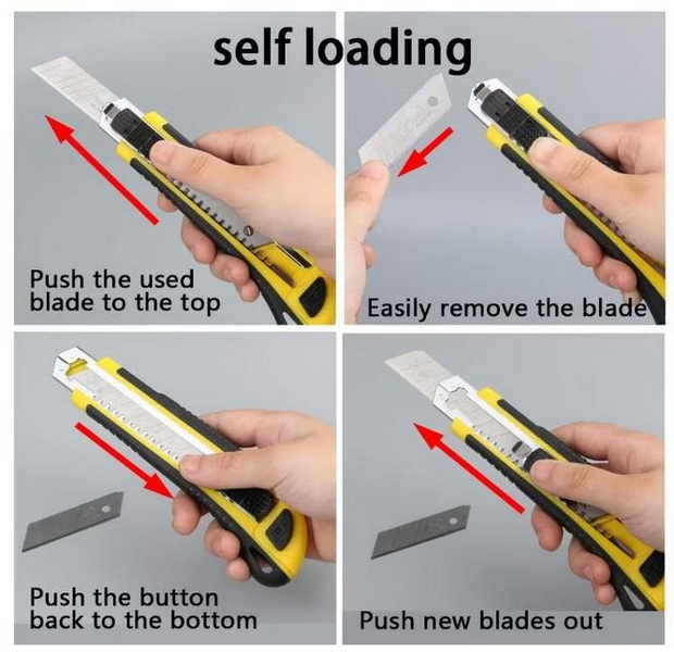 How To Get Paper Insert Out of Box Cutter Knife_2