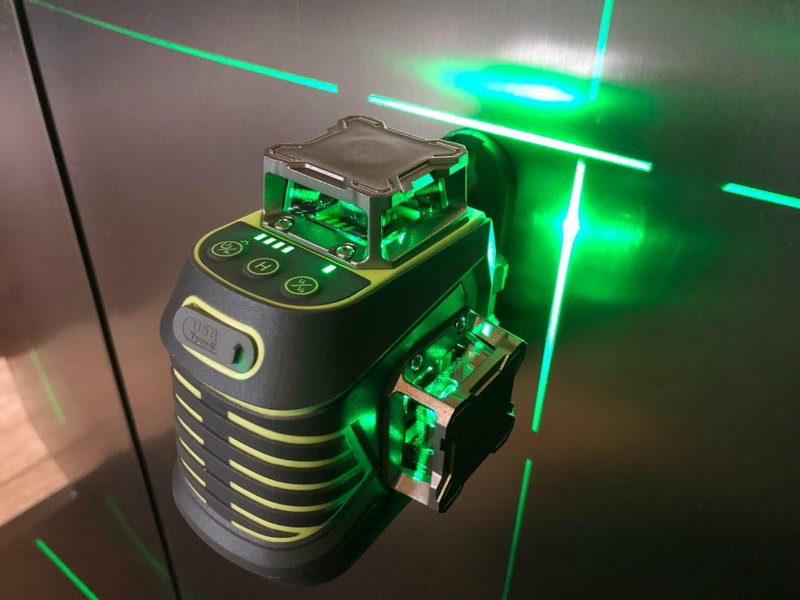 360 rotary laser level green beam